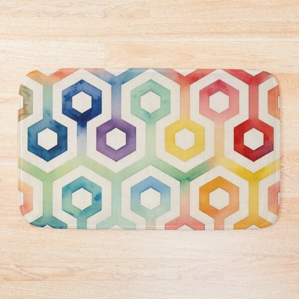 Item preview, Hexagonal Harmony in Watercolor designed and sold by Girih.