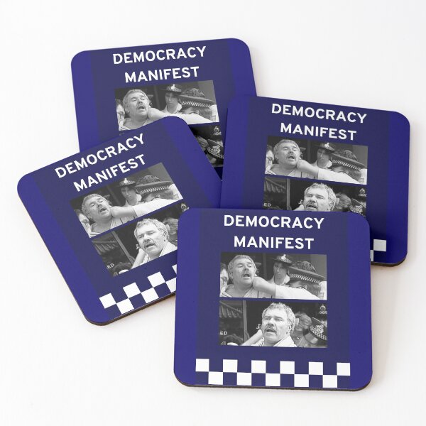 Item preview, Retro Democracy Manifest Chequerboard  designed and sold by NTLStickerCo.