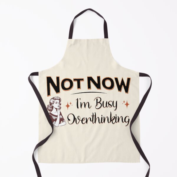 Item preview, Busy Overthinking Funny Humour Quote designed and sold by PrintFanDesign.