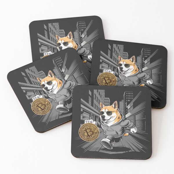 Item preview, DOGE Goes Bitcoin: Urban Crypto Art designed and sold by cabana.space.