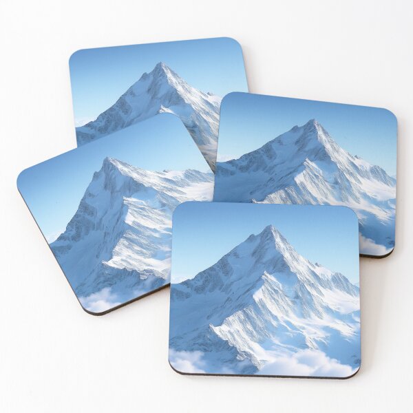 Item preview, Snow-capped peak under a clear blue sky designed and sold by valerko26.