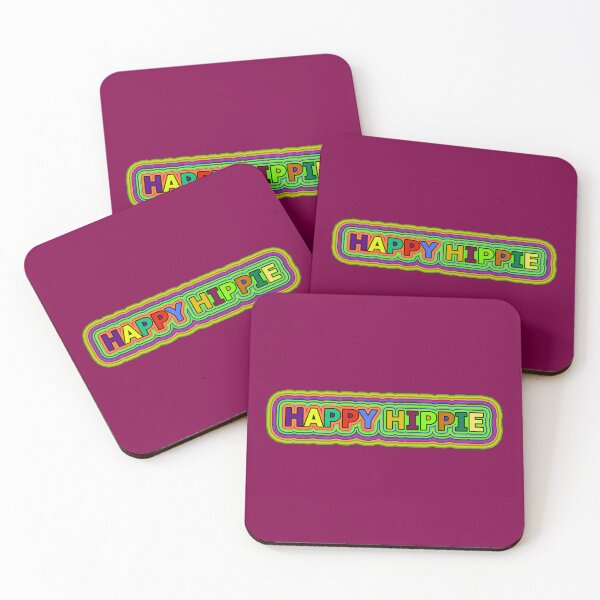Item preview, Colorful Happy Hippie Words Free Spirit Colorful Retro Lines 2 of 4 designed and sold by Beachy.