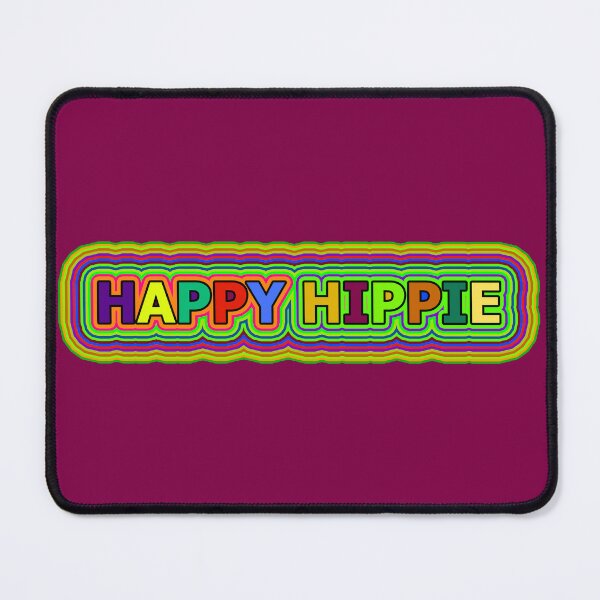 Item preview, Colorful Happy Hippie Words Free Spirit Colorful Retro Lines 2 of 4 designed and sold by Beachy.