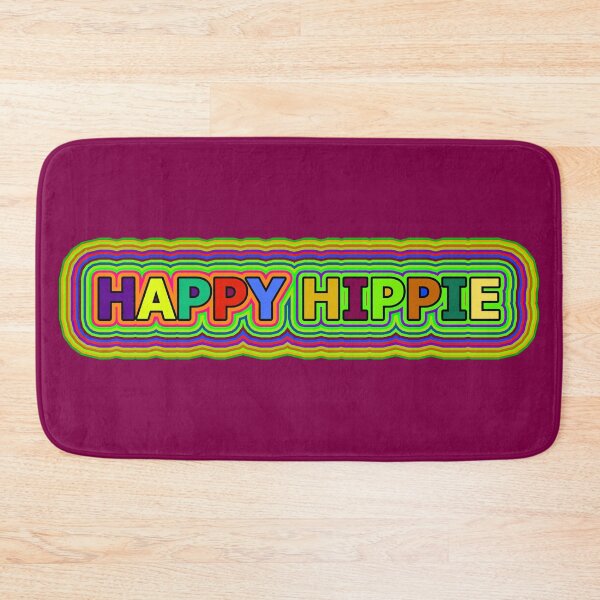 Item preview, Colorful Happy Hippie Words Free Spirit Colorful Retro Lines 2 of 4 designed and sold by Beachy.