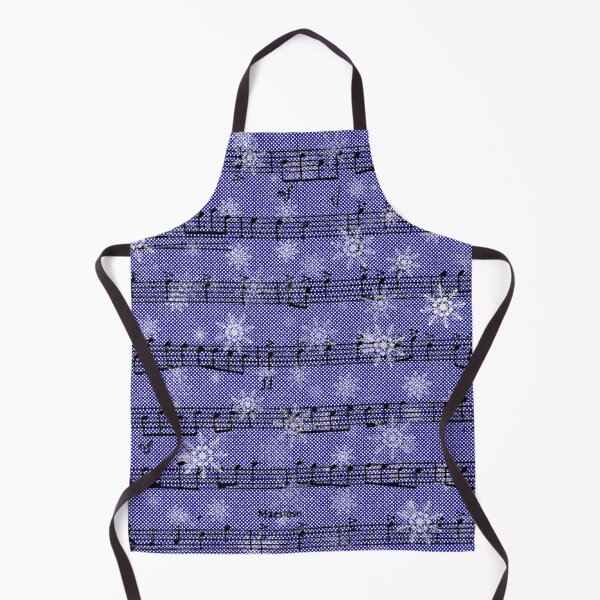 Item preview, Snow Notes - musical graphics in navy blue, white and black. designed and sold by My-fake-places.