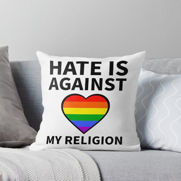Item preview, Hate is against my religion  designed and sold by Rachel the Artist .