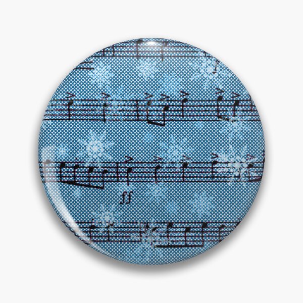 Item preview, Snow Notes - musical graphics in blue, white and black. designed and sold by My-fake-places.