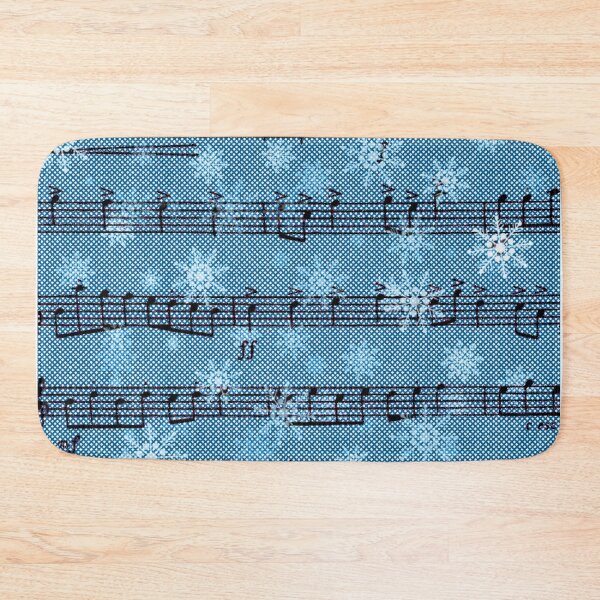 Item preview, Snow Notes - musical graphics in blue, white and black. designed and sold by My-fake-places.