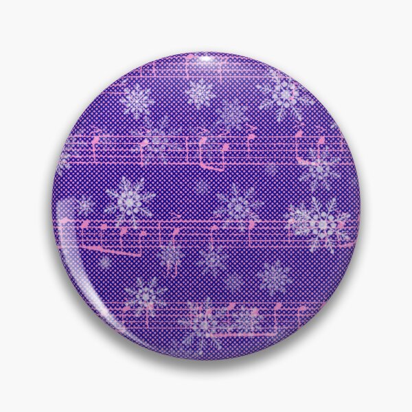 Item preview, Snow Notes - musical graphics in navy blue, pink and white. designed and sold by My-fake-places.