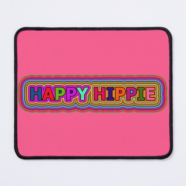 Item preview, Colorful Happy Hippie Words Free Spirit Colorful Retro Lines 3 of 4 designed and sold by Beachy.