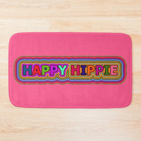 Item preview, Colorful Happy Hippie Words Free Spirit Colorful Retro Lines 3 of 4 designed and sold by Beachy.