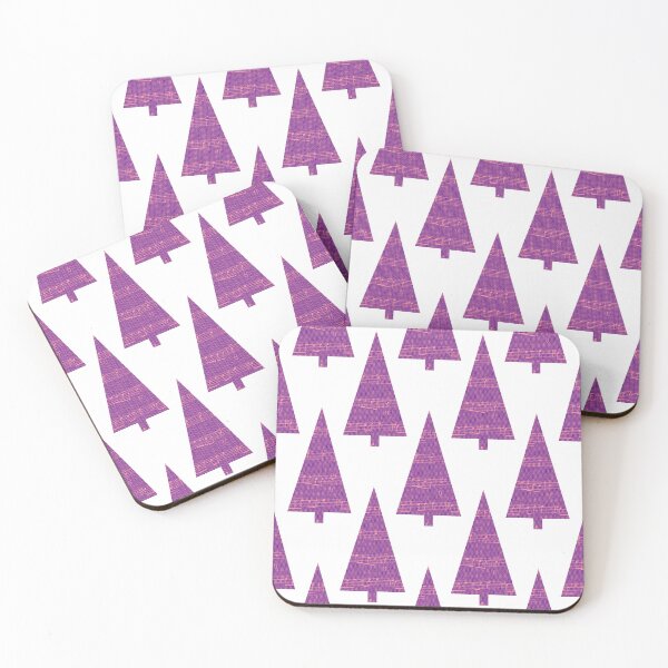 Item preview, Christmas Tree and Notes - musical graphics in purple and pink. designed and sold by My-fake-places.