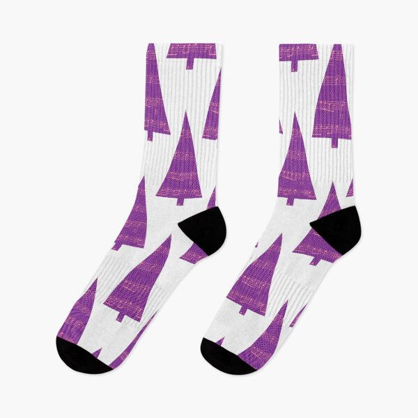 Item preview, Christmas Tree and Notes - musical graphics in purple and pink. designed and sold by My-fake-places.