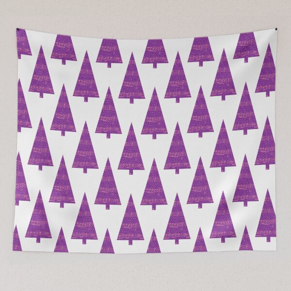 Item preview, Christmas Tree and Notes - musical graphics in purple and pink. designed and sold by My-fake-places.