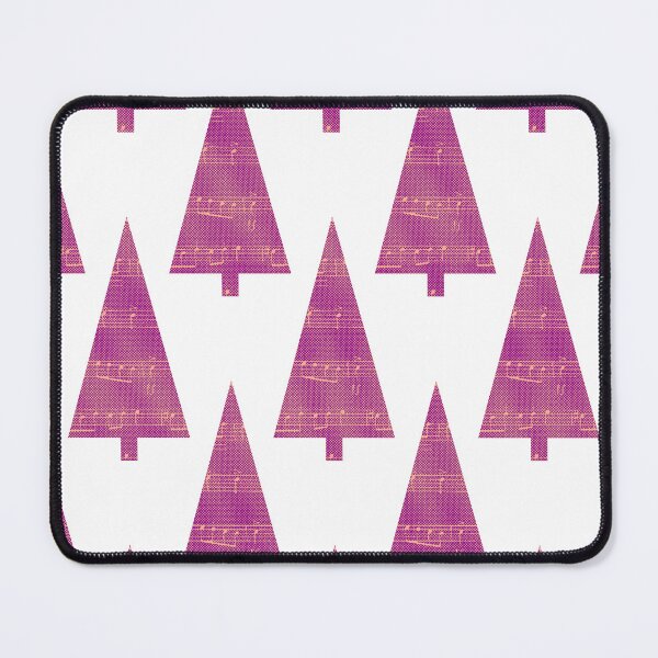 Item preview, Christmas Tree and Notes - musical graphics in magenta and pink. designed and sold by My-fake-places.