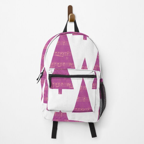 Item preview, Christmas Tree and Notes - musical graphics in magenta and pink. designed and sold by My-fake-places.