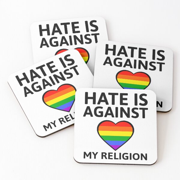 Item preview, Hate is against my religion  designed and sold by Rachel the Artist .