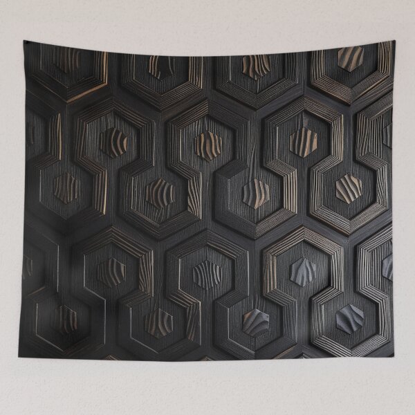 Item preview, Dark wood honeycomb structure designed and sold by Girih.