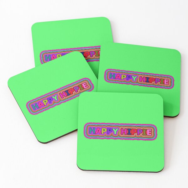 Item preview, Colorful Happy Hippie Words Free Spirit Colorful Retro Lines 4 of 4 designed and sold by Beachy.