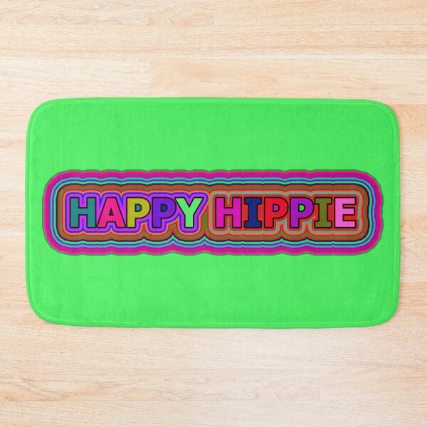 Item preview, Colorful Happy Hippie Words Free Spirit Colorful Retro Lines 4 of 4 designed and sold by Beachy.