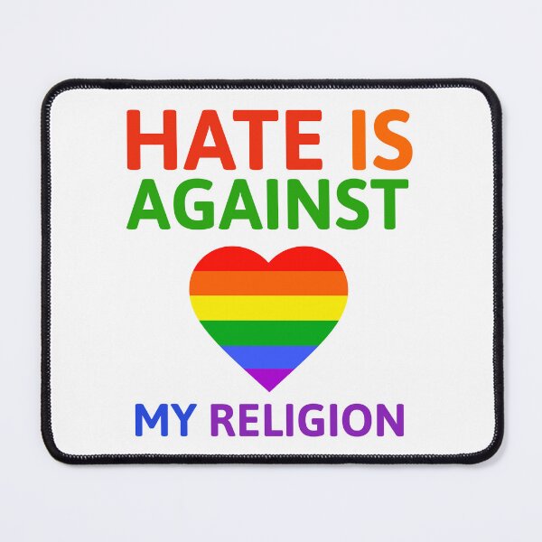 Item preview, Hate is against my religion designed and sold by Rachel the Artist .