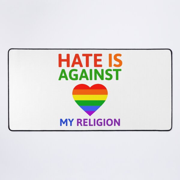 Item preview, Hate is against my religion  designed and sold by Rachel the Artist .