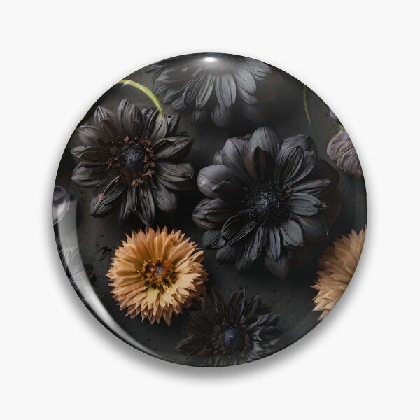 Item preview, Black dried flowers and beige collage cold autumn feel designed and sold by EmeraldeaArt.