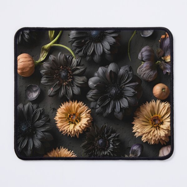 Item preview, Black dried flowers and beige collage cold autumn feel designed and sold by EmeraldeaArt.