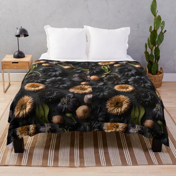 Item preview, Black dried flowers and beige collage cold autumn feel designed and sold by EmeraldeaArt.