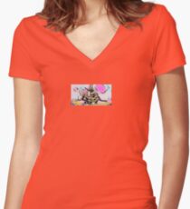 painting Women's Fitted V-Neck T-Shirt