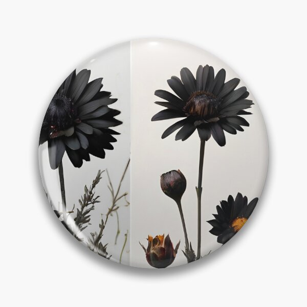 Item preview, Black and orange dried flowers collage cold fall feel designed and sold by EmeraldeaArt.