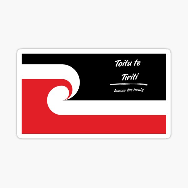 Item preview, Tino Rangatiratanga flag & Toitu te Tiriti - honour the treaty designed and sold by rmcreationsoz.
