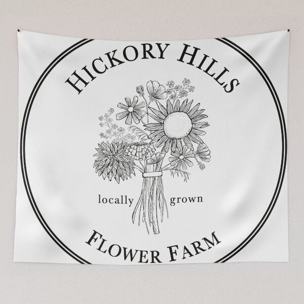 Item preview, Hickory Hills Flower Farm Logo [Transparent ] designed and sold by elliekurt.