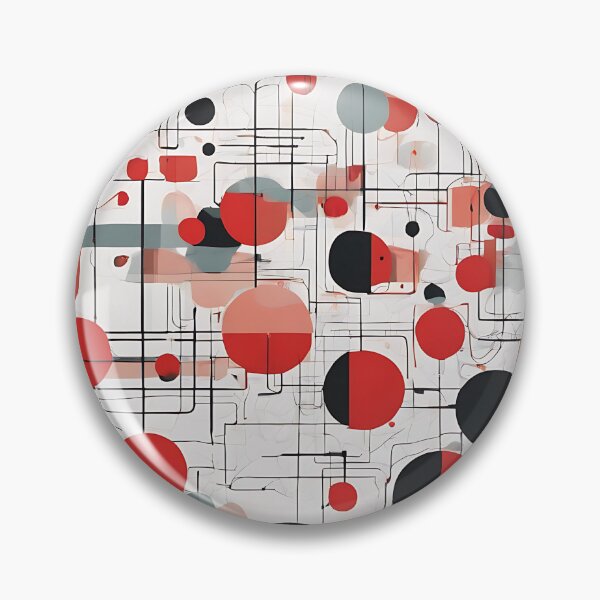 Item preview, Bauhaus Red and Black Dots v2 designed and sold by Zenvo.