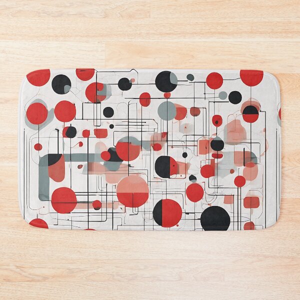 Item preview, Bauhaus Red and Black Dots v2 designed and sold by Zenvo.