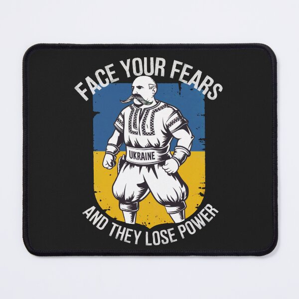 Item preview, Face Your Fears Ukraine Warrior Print designed and sold by cabana.space.