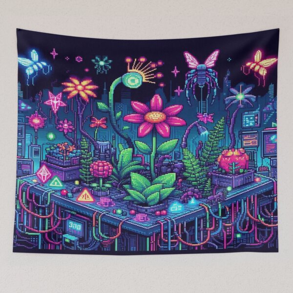 Item preview, Cyberpunk Garden– Perfect Gift designed and sold by Imaginarium of Chaos falcon88 .