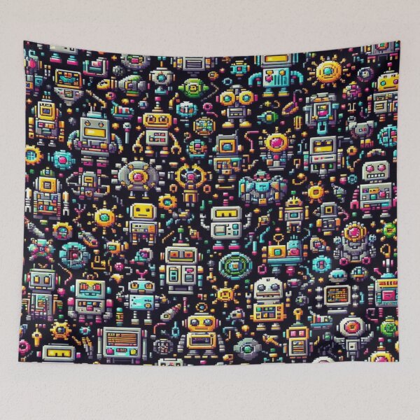Item preview, Retro Robot Fest– Perfect Gift designed and sold by Imaginarium of Chaos falcon88 .