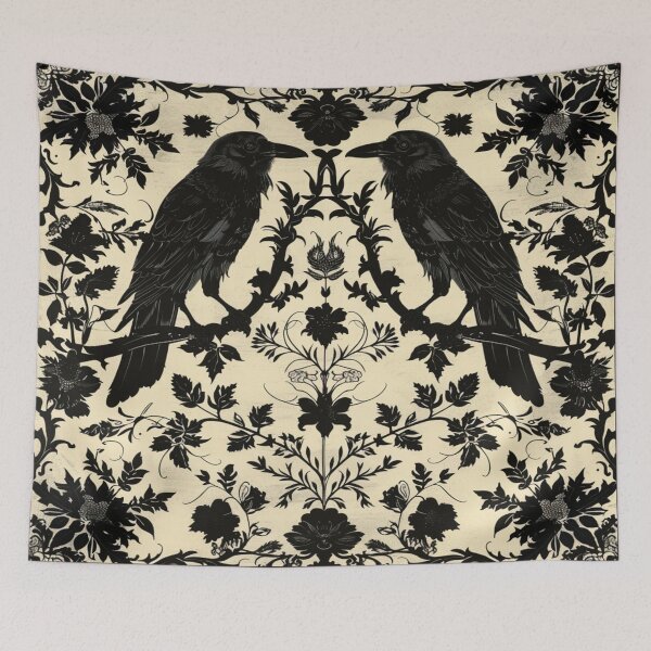 Item preview,  Raventhorn Damask  designed and sold by NightWispStudio.