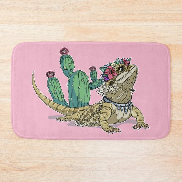 Item preview, Beautiful Bearded Dragon with Diamonds and Cactus designed and sold by iduzarts.