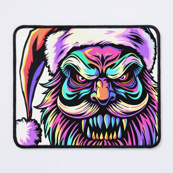 Item preview, Spooky Santa Claus Face Psychedelic Prismatic Colors 2 designed and sold by webjmf.