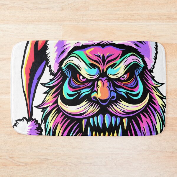 Item preview, Spooky Santa Claus Face Psychedelic Prismatic Colors 2 designed and sold by webjmf.