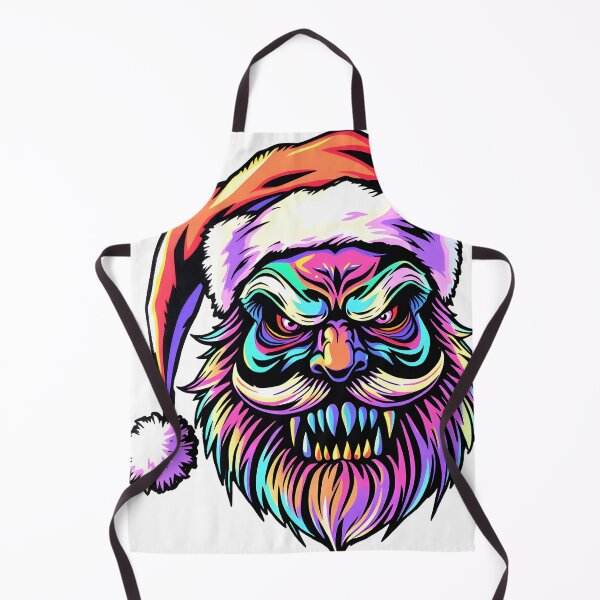 Item preview, Spooky Santa Claus Face Psychedelic Prismatic Colors 2 designed and sold by webjmf.