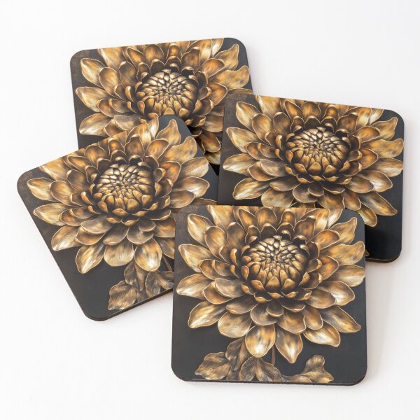 Artikelvorschau, Vintage elegante Chrysantheme Blume entworfen und verkauft von MargaretWiktor.