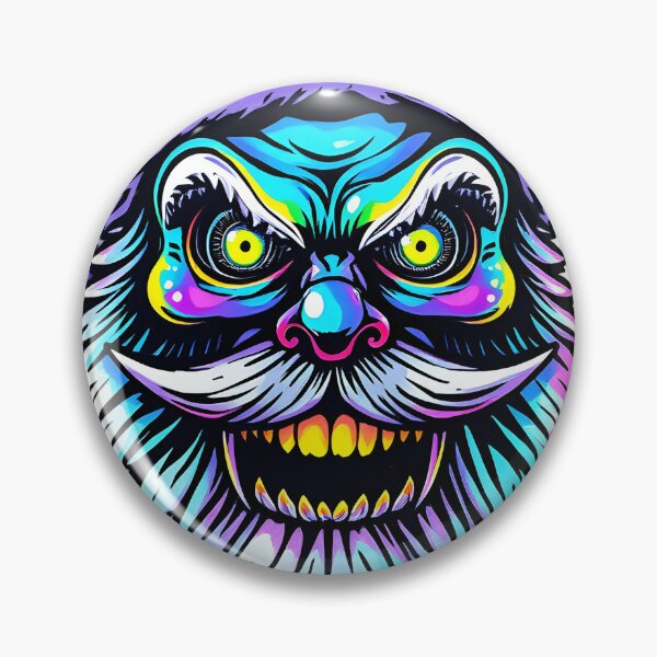 Item preview, Spooky Santa Claus Face Psychedelic Prismatic Colors 3 designed and sold by webjmf.
