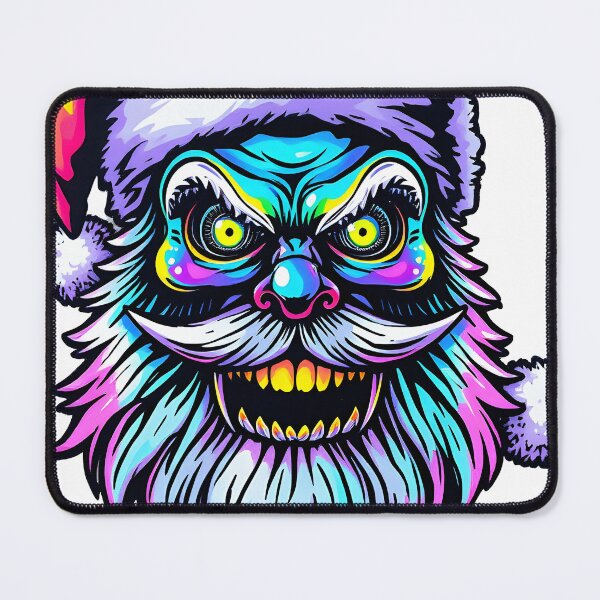 Item preview, Spooky Santa Claus Face Psychedelic Prismatic Colors 3 designed and sold by webjmf.