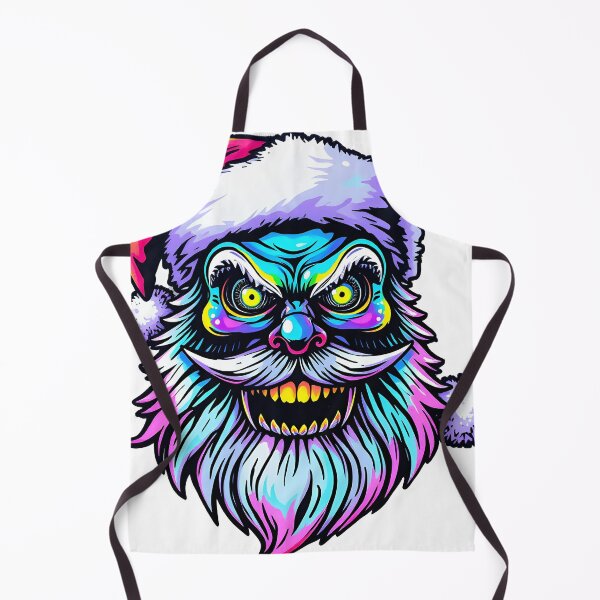 Item preview, Spooky Santa Claus Face Psychedelic Prismatic Colors 3 designed and sold by webjmf.