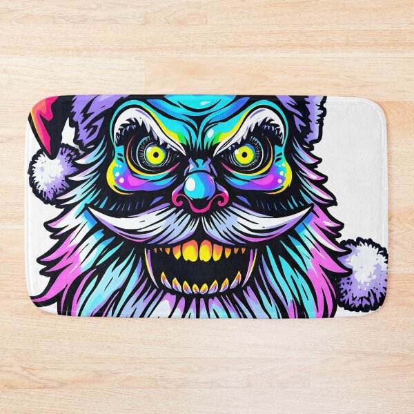 Item preview, Spooky Santa Claus Face Psychedelic Prismatic Colors 3 designed and sold by webjmf.