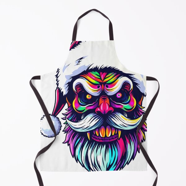 Item preview, Spooky Santa Claus Face Psychedelic Prismatic Colors 4 designed and sold by webjmf.