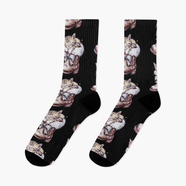 Item preview, Cute cat sleeping in shoes designed and sold by luna--design.